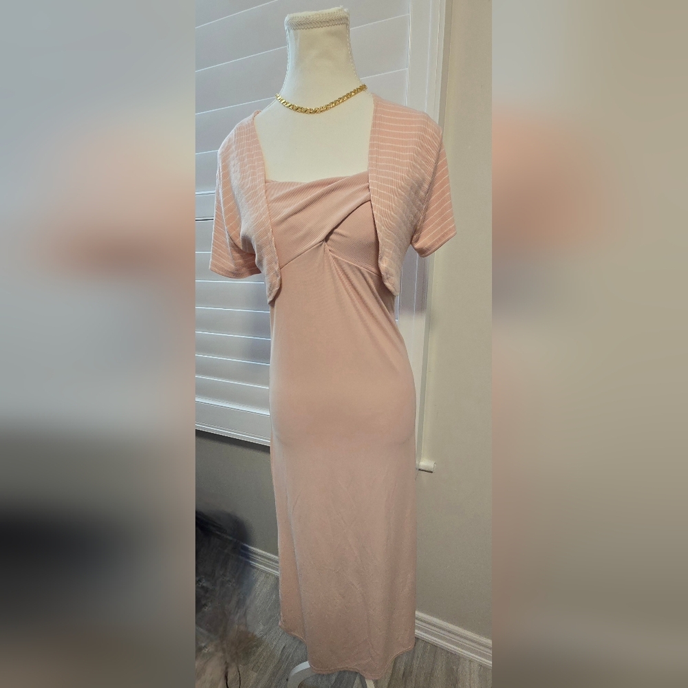 Maxi Dress with Bolero
